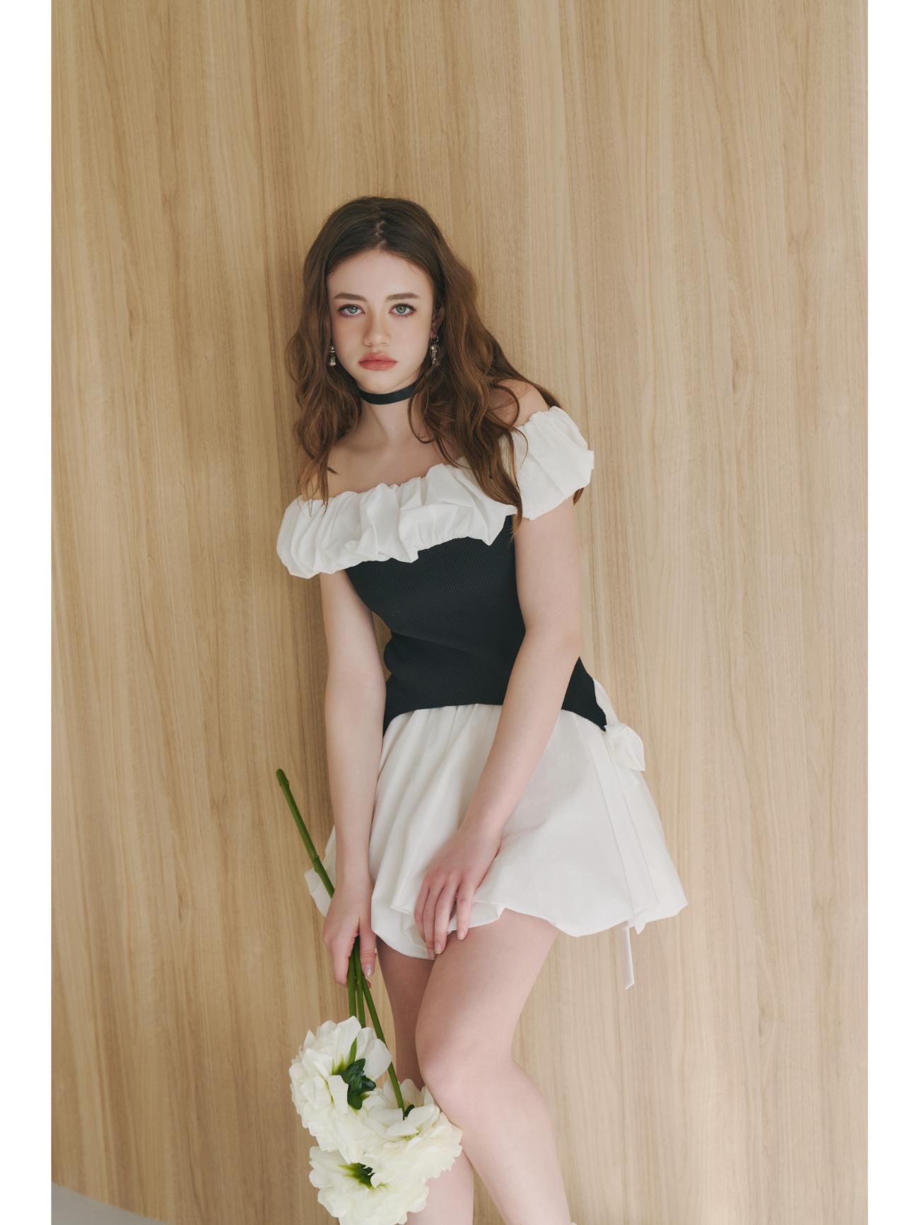 Off Shoulder Ribbon Top