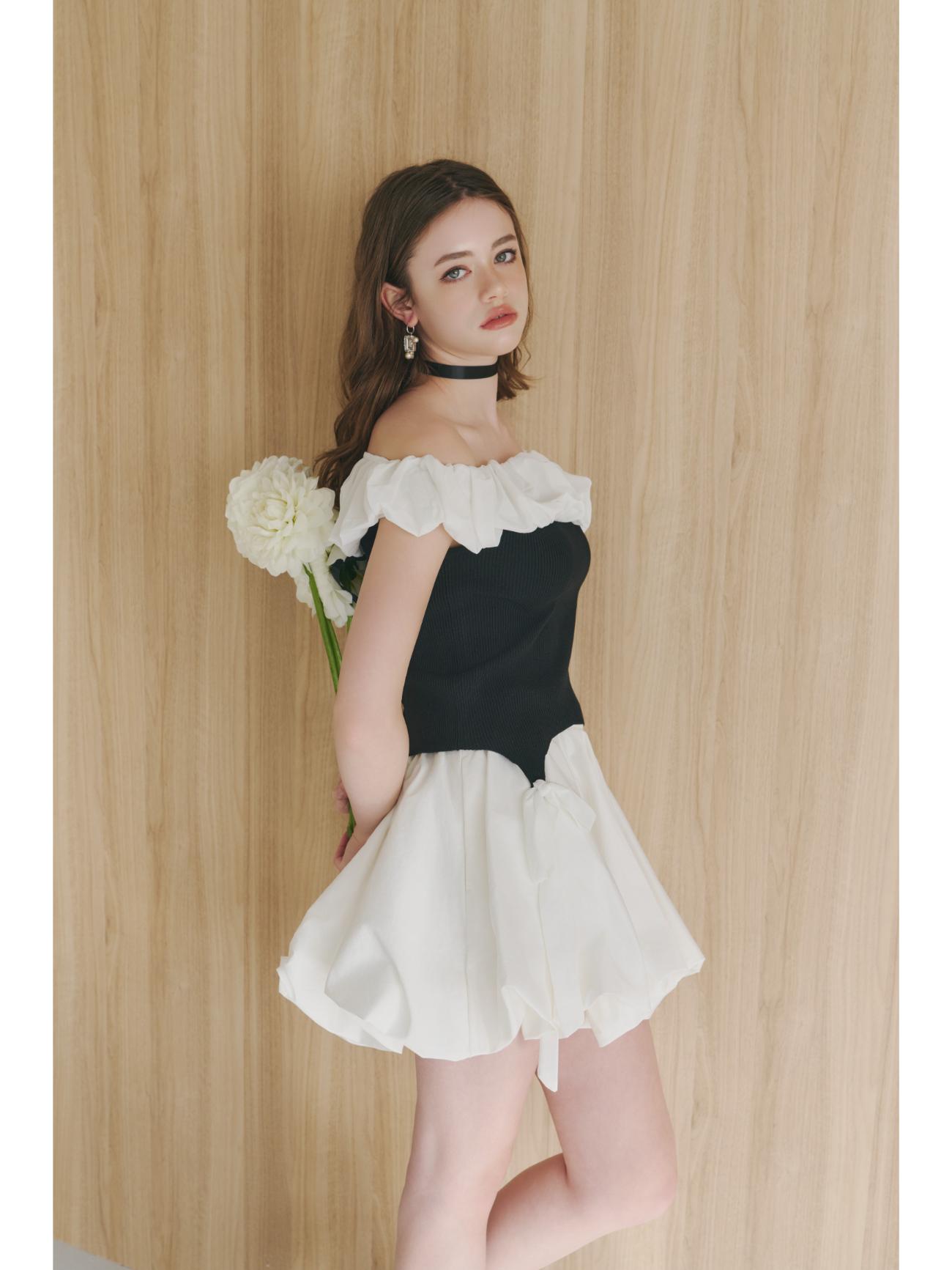 Off Shoulder Ribbon Top