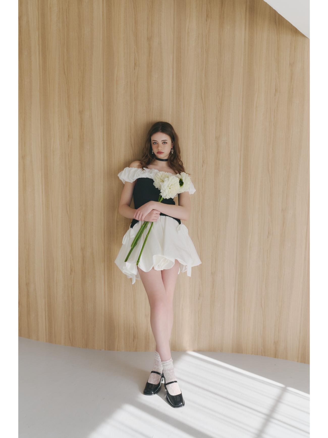 Off Shoulder Ribbon Top