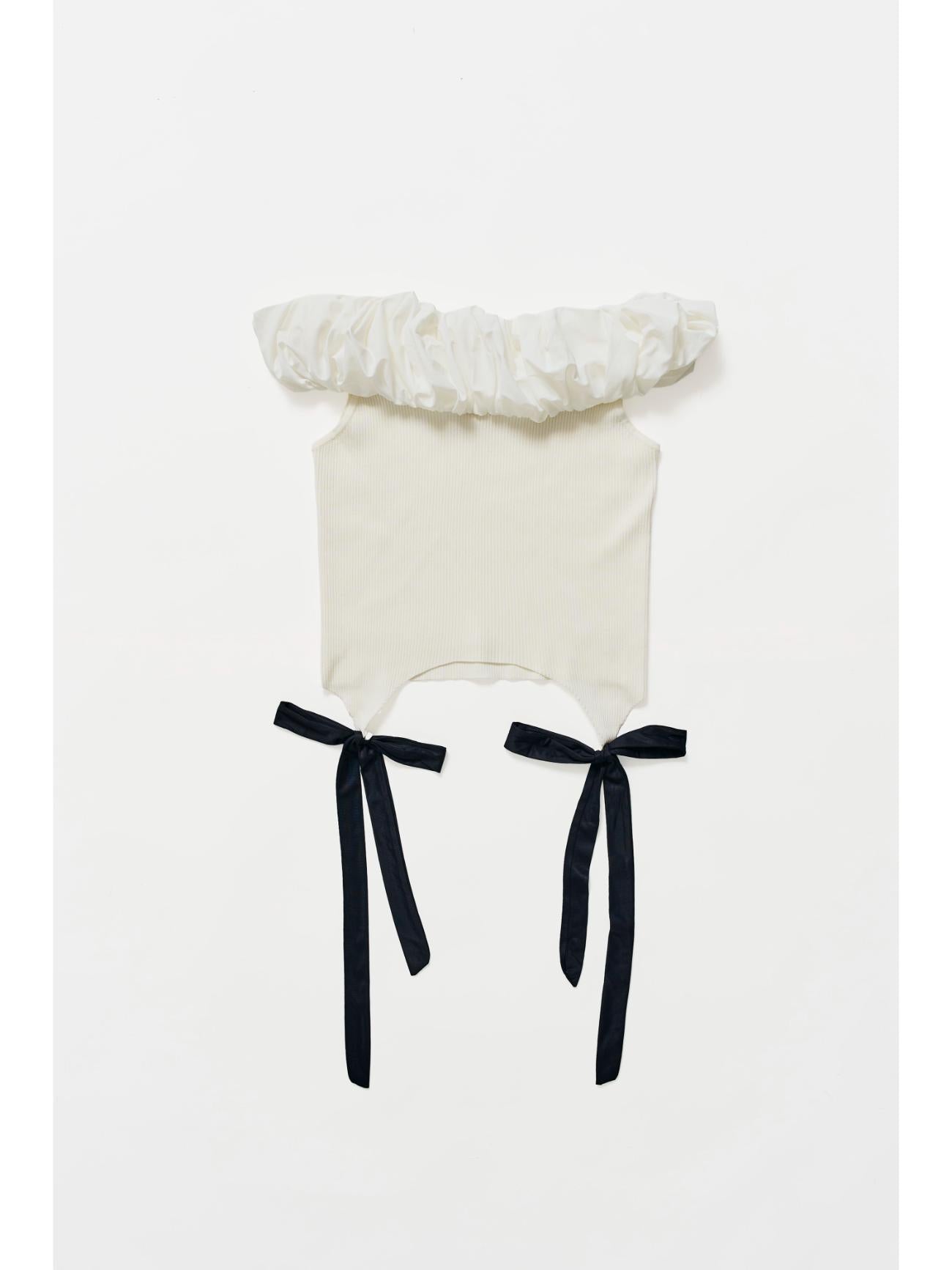 Off Shoulder Ribbon Top