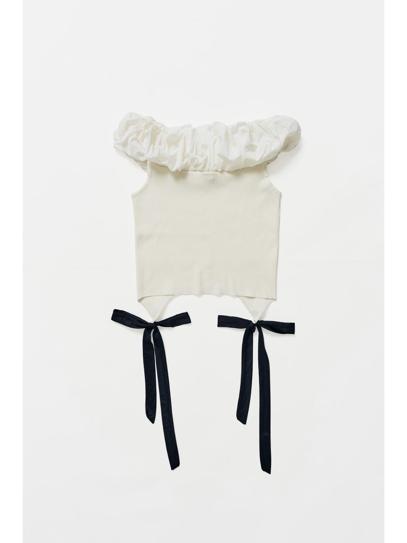 Off Shoulder Ribbon Top