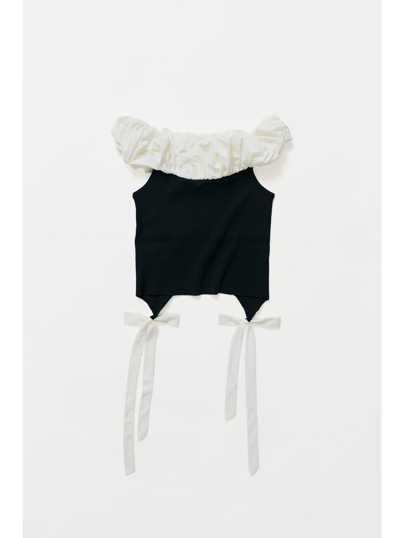 Off Shoulder Ribbon Top